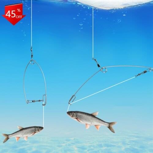 Fishing Tackle Artifact Camping Automatic Fishing Device Spring Ejection Hook Fishing Hook Stainless Steel Fishing Accessories