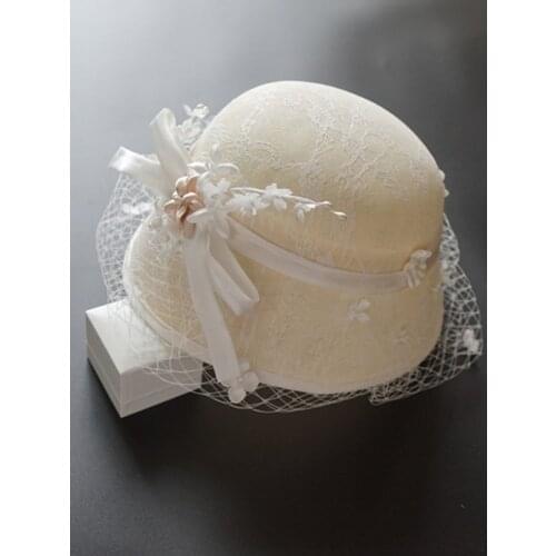 Bridal Fascinators Millinery Hat Party Wedding Hat Wide Brim Fedora Kentucky Derby Headpiece Church Photo Headwear Sinamay Hat