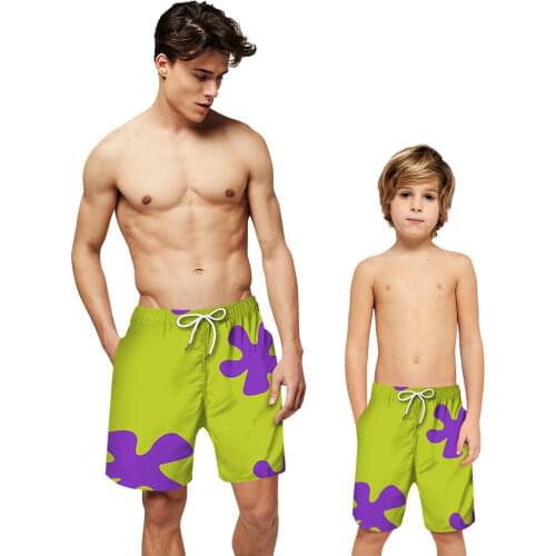 3D Anime Patrick Star Board Shorts Kids Summer Quick Dry Beach Swiming Shorts Men Harajuku 3d Printed Short Pants Beach clothes