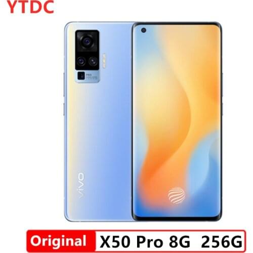 Vivo X50 pro 8GB 256GB 5G Phone Snapdragon 765G Celular 4315mAh 33W Dash Charge NFC 48MP Quad Rear Camera 6.56'' 90Hz Smartphone