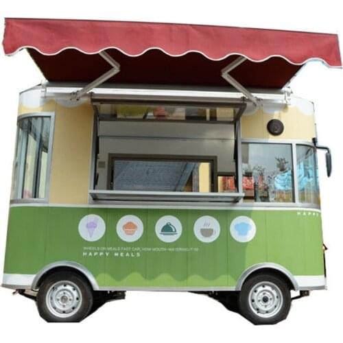 High Quality Street Electric Food Cart /snack Mobile Food Cart Burger Vending Cart For Sale