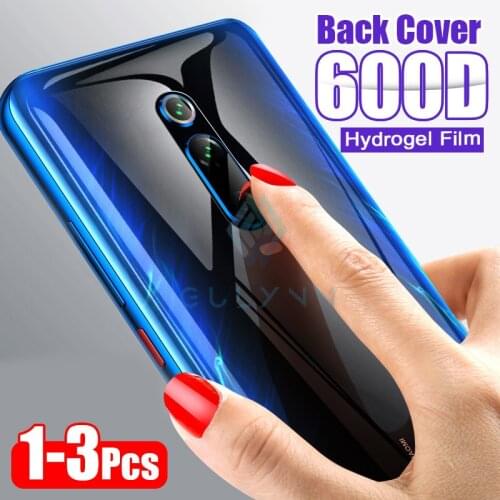 600D Back Full Cover Hydrogel TPU Film Screen Protector For Xiaomi Mi 9T 9 A3 Lite Redmi Note 9 8 8T 7 K20 Pro Pocophone F1 X2