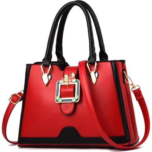 Ladies bag 2021 new womens bag pu leather solid color big bag fashion women bag slung shoulder bag