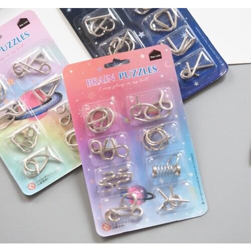 Starry Intelligence Knot Problem Solving Maze Unlock Ring Puzzle Brain Toy Puzzle Geometric Shape Decompression