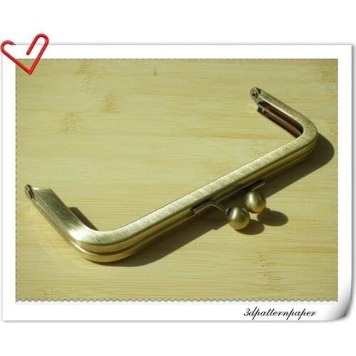 15cm metal purse frame glue on clasp clip anti bronze 6 inch X 2 1/2 inch L7