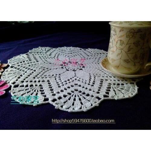 2015 ZAKKA luxury cotton crochet lace doilies for table decor with flower tableware fabric felt for wedding decor coaster mats
