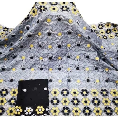 African bazin fabric high quality african lace fabric bazin riche fabric brode nigerian lace fabric for dress YC-135