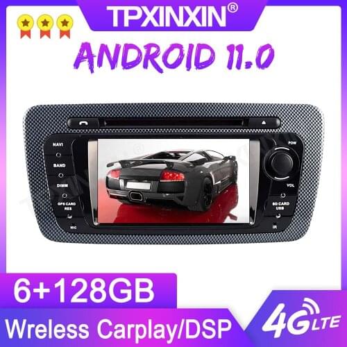 Android 11 6+128G For Seat Ibiza GPS Car Multimedia Player Headunit Audio Radio Navigtion Tape Recorder