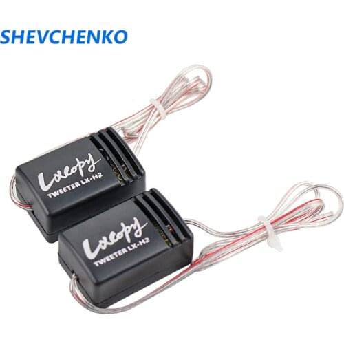 SHEVCHENKO Car Tweeter Crossover 4-8 Ohm MKT Capacitance Speaker Frequency Divider 60W Repair Car Home Audio Treble Speaker 2pcs