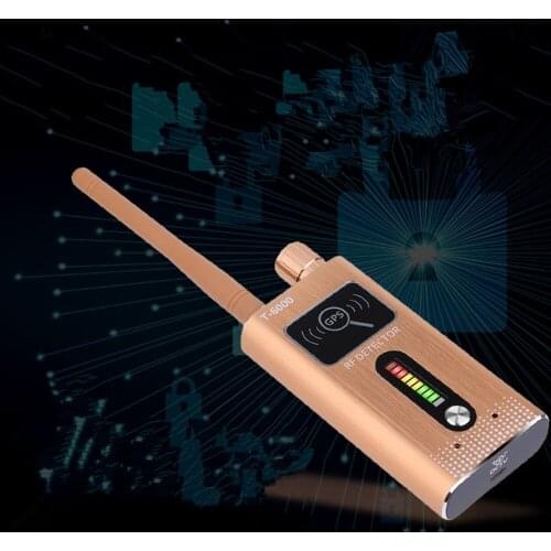 Wireless Signal Detector WiFi Bug Camera Transmitting Finder With GSM & GPS Dual Voice Alarm(Gold)