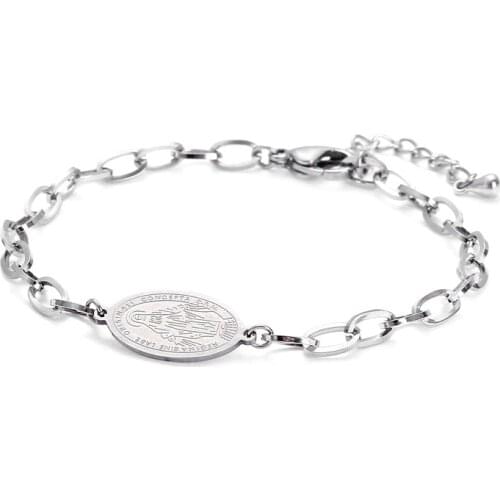 Bracelets for women 2021 New Direct Selling Temperament Geometry Bracelet Jewelry Stainless Steel Charm Bracelet