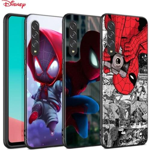 Marvel Cute Spider Man For Samsung Galaxy A90 A80 A70 A70S A60 A50 A40 A30 A30S A20S A20E A10E TPU Soft Phone Case