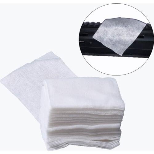 Gun Cleaning Patch Airsoft Rifle Pistol Hunting Gun Cleaning Tool Highly Water Oil Absorbing Softness Clean Cotton 200Pcs/pack