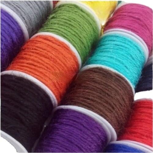 Color Fashion Simple Environmental Protection Dyeing Hemp Rope For DIY Handicraft Decoration Material
