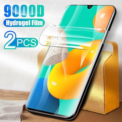 2pcs Hydrogel Film For Samsung Galaxy M32 6.4'' samsun m32 m 32 32m sm-m325f/ds samsungm32 Screen Protector Film Cover not glass