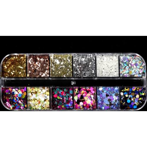 Round Sequins Holographic Glitter For Resin Art Decorations Resin Filling Nail Art Glitter DIY Resin Shaker Filler Accessories