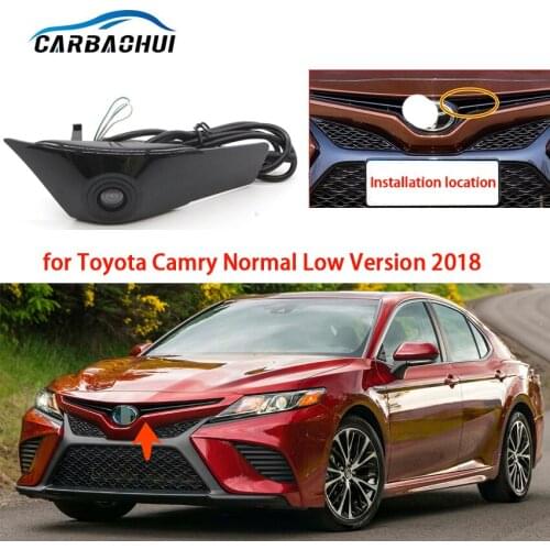 HD CCD Night vision waterproof Car Special Front Camera For Toyota Camry Normal Low Version 2018 Car Front Camera