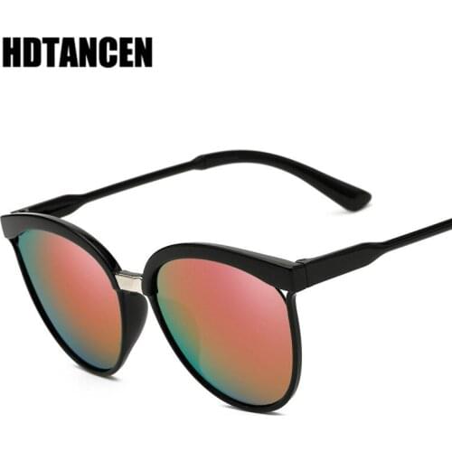 HDTANCEN Fashion Cat Eye Sunglasses Women Brand Designer Vintage Ladies HD Lens UV400 Sun glasses For Women oculos de sol