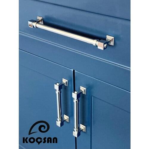 Zumra Chrome Luxury Metal Handle Kitchen, Drawer, Door, Furniture, Rustic and Modern Cabinet Handles
