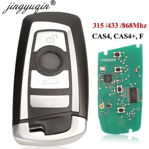 Jingyuqin 5pcs 315/433/868Mhz Smart Remote Key KeylessGo For BMW 3 5 7 Series 2009-2016 CAS4 F System KR55WK49863 pcf7945