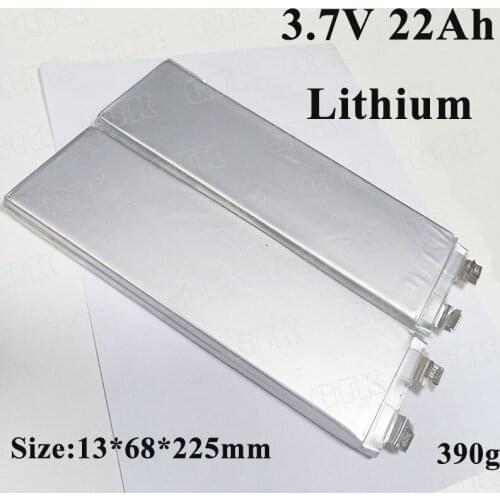 32pcs 3.7v 22Ah li-polymer 1368225 battery 3.7V cells 20ah 5C for diy 48v 60v solar energy storage wheelchair golf carts