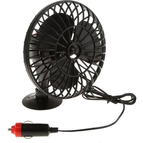 Portable Car Fan 12V Auto Mini Cooler With Cigarette Lighter 360 Degree Rotating Strong Wind Cooler Air Cooling Fan 2019 NEW