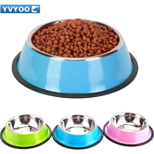 YVYOO Dog Bowl Travel Pet Dry Food Bowls for Cats Dogs Bowls Outdoor Drinking Water Pet Dog Dish Feeder Goods 200ML 250ML 500ML