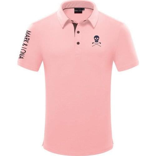 2020 MARK & LONE new mens golf sports short-sleeved clothing breathable quick-drying casual short-sleeved T-shirt free shipping