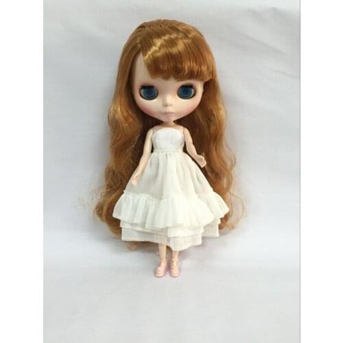 Nude blyth Doll blond hair cute doll Suitable For DIY