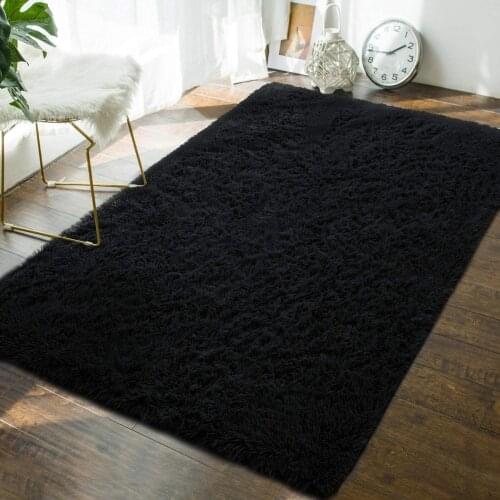 Bedroom Living Room Carpet Super Soft Fluffy Area Rugs Girls Boys Furry Home Decorative Rug Large Plush Furry Shag Carpet