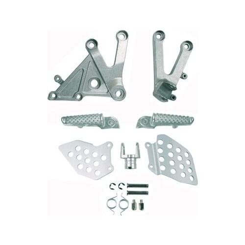 Front Rider Foot pegs foot rest with Brackets For CBR600RR 2003-2006 2004 2005 New