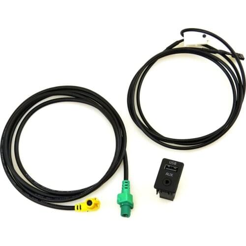 READXT RCD510 RNS310 Car USB&AUX Switch Connector Adapter Cable Harness For Passat B6 B7 CC Tiguan 3CD035249A 3CD 035 249 A