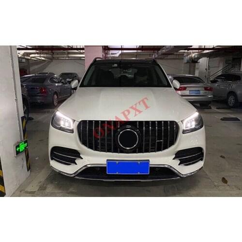 Plastic Front Bumper Grill Mesh Racing Middle Grill Center For Maybach GT Vertical Bar 2020 For Benz GLS GLS450 GLS580 X167
