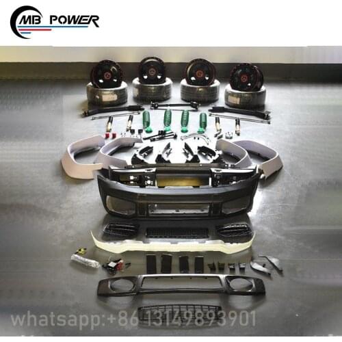 NEW!JIMNY modified to G class w464 bodykit full set with car bumper ouver fender wheels front lip car kits