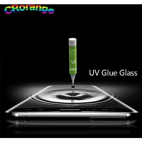 2pcs Screen Protector For Samsung S8 S9 Plus Curved Tempered Glass Liquid Full Glue UV Light for Galaxy Note8 Note 9 S10 e Plus