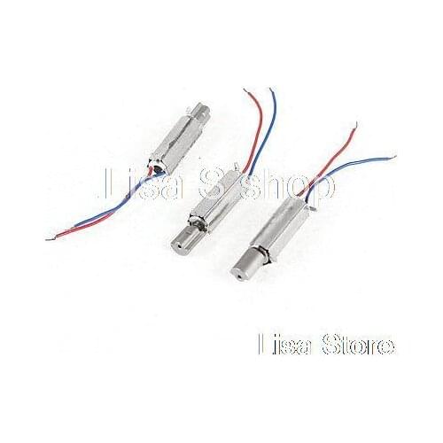 3 Pcs 4000RPM DC 3V 4mm x 14mm Magnetic Micro Coreless Vibration Motor