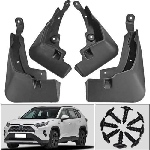 4pcs/set Mudguards Car Wheel Fender for Toyota Rav4 Car Accessories Mudflap Fender Auto Replacement Parts