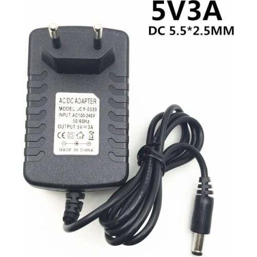 1pc 5V 3A DC5.5mm AC / DC adapter 5V3A 3000mA power adapter charger for Android TV Box SP EU Plug