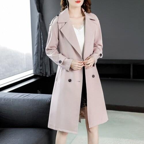 Aecu Women's Classic Trench Coats