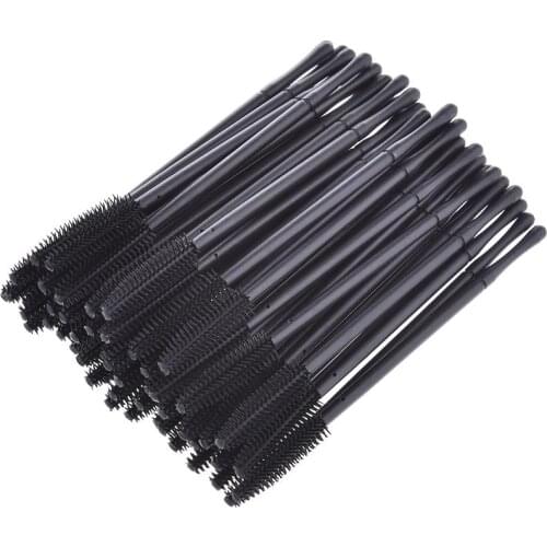 Affordabl 50Pcs Silicone Brushes Disposable Eyelash Tool Comb Mascara Wands Makeup Brushes Individual Applicator Kit For Eye