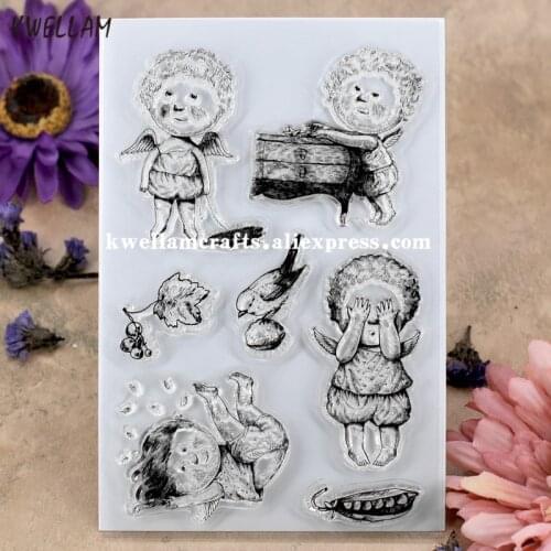 Angel Scrapbook DIY photo cards rubber stamp clear stamp transparent stamp 10x15cm KW7101420