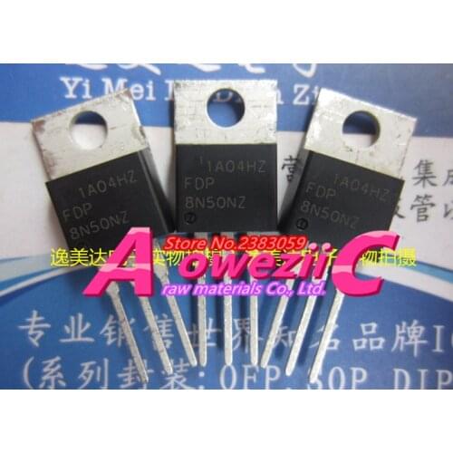 Aoweziic 100% new imported original FDP8N50NZ 8N50NZ TO-220 N channel field effect transistor 500V 8A