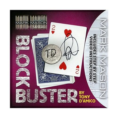 BLOCK BUSTER (Gimmick+Online Instructions) by Mark Mason Card Magic Tricks Illusions Professional Magician Toys Street Close up
