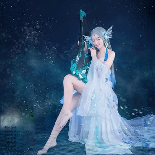 Jiao Ren Han Tang Dynasty Fairy Aesthetic Stage Performance Costume Hanfu Thematic Photography Hanfu