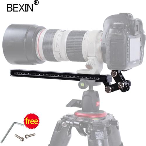 Long RRS ARCA SWISS camera tripod Quick Release Plate telephoto Lens Bracket support holder for Long Nodal Slide Rail Adapter