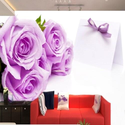 Dropshipping Fatman Wallpaper 3d HD Rose Sea Mural Wallpapers Home Decor Living Room Custom Flower Wallpaper Papel De Parede 3d