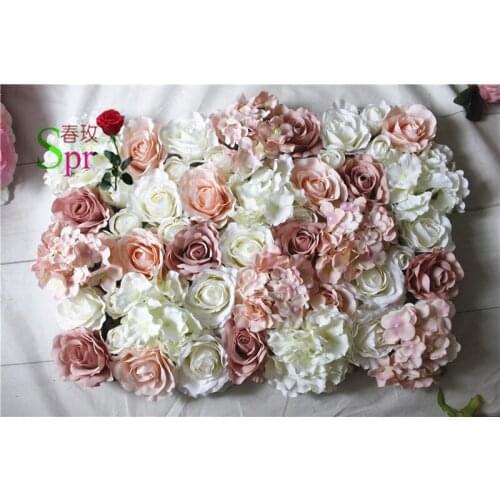 SPR Free Shipping-10pcs/lot Artificial wedding rose flower wall background arrangement flowers road lead flowers decorations