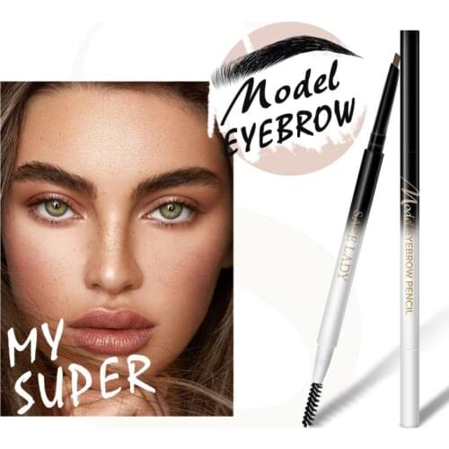 Natural Thin Triangle Eyebrow Pencil Eyebrow Enhancers Long-lasting Waterproof Sweat No Smudging For Beginners Makeup TSLM1