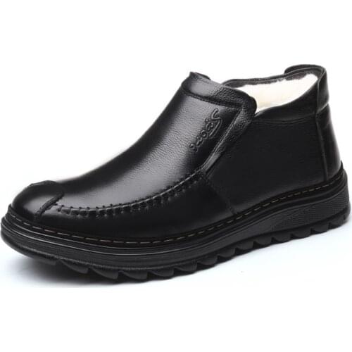 2019 Warm Mens Winter Snow Boots Mens Work boot Shoes Fashion Footwear Rubber Ankle Boots Outdoor Casual Shoes for men erkek bot