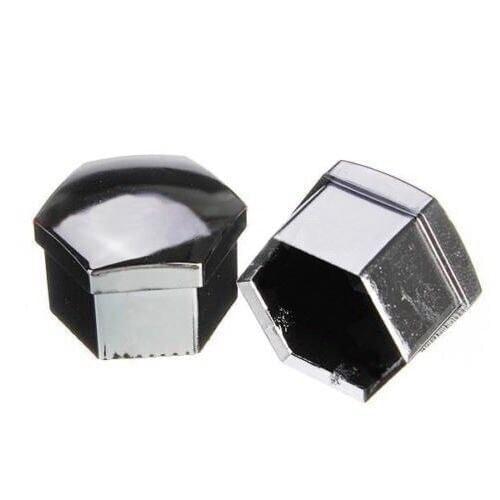 Set of 20 pcs 19mm Car plastic caps bolts covers nuts alloy wheel chrome tool
